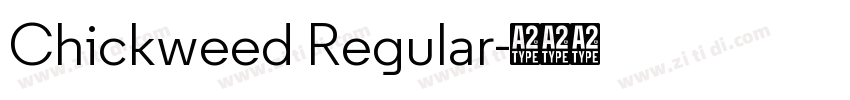 Chickweed Regular字体转换